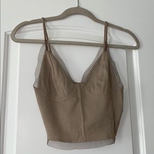 Urban outfitters light brown crop top!